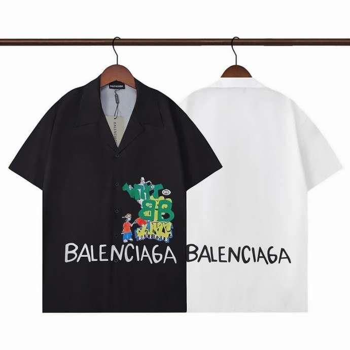 Picture of Balenciaga Shirt Short _SKUBalenciagaM-3XLQ25622074